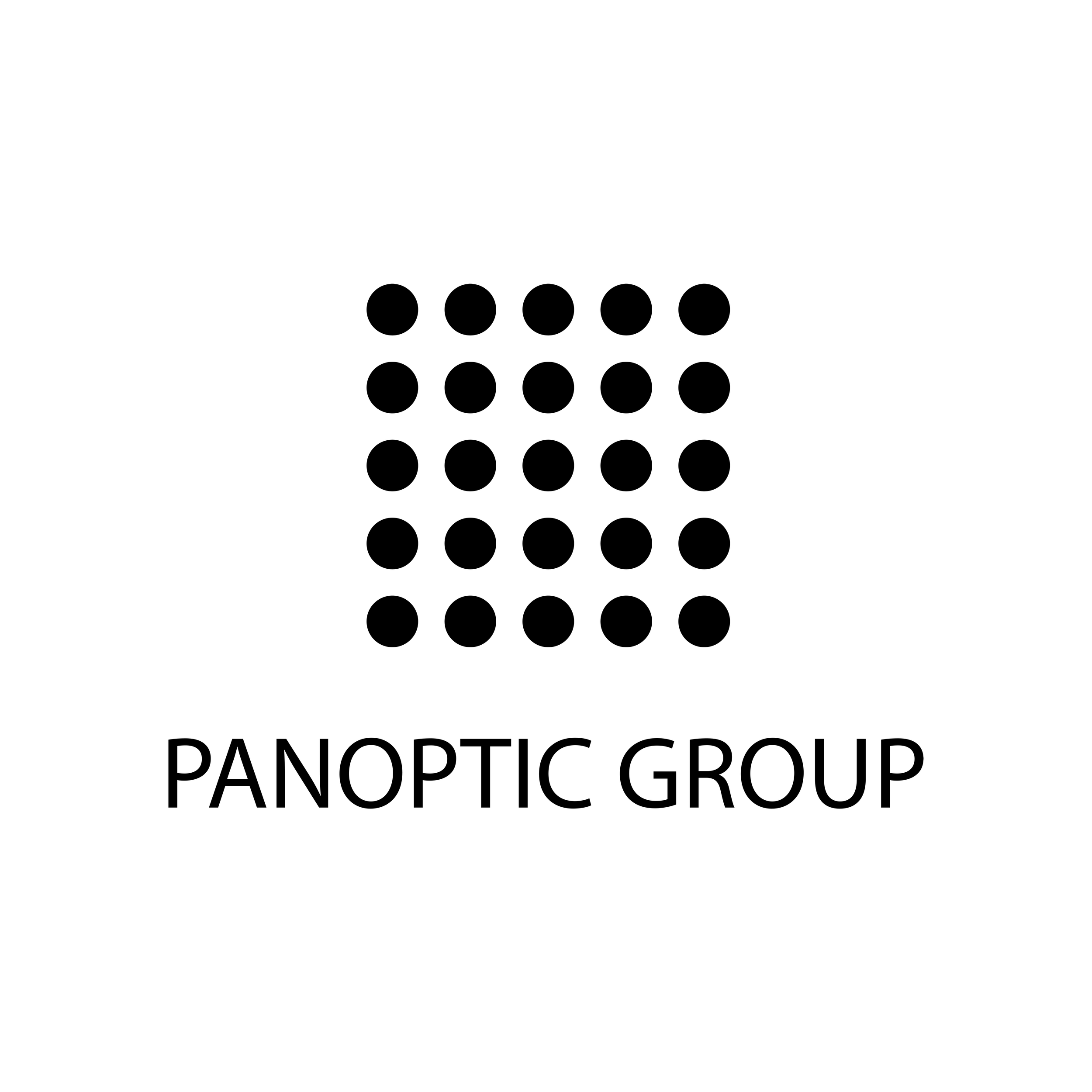 Logo with a grid of black dots and the text 'PANOPTIC GROUP' underneath.