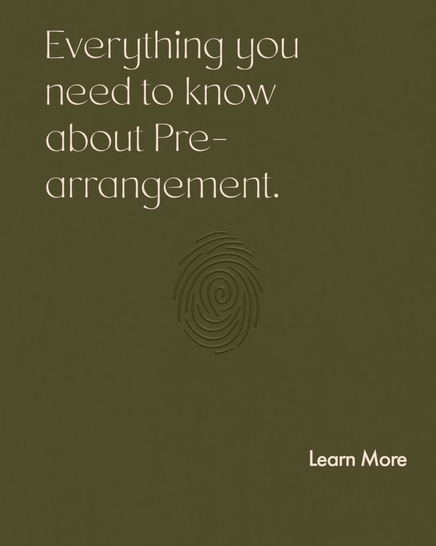 We plan for weddings, holidays, and milestones &mdash; but one of the most meaningful plans we can make is often the one we avoid.

Pre-arranging your funeral is a quiet act of love, giving your family clarity, comfort, and space to grieve without ad