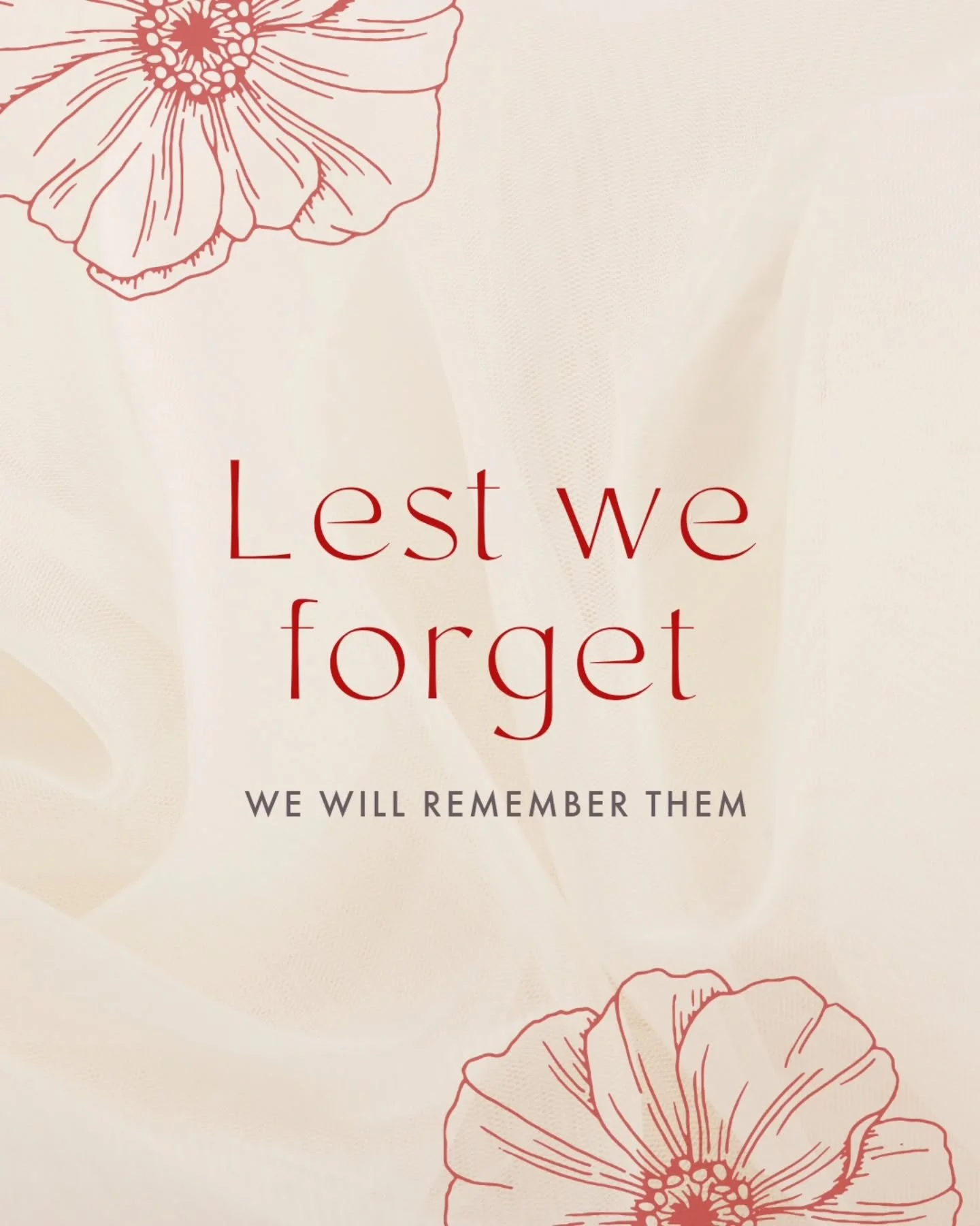 On ANZAC day, we honour those who served, those who were lost and the families who keep their stories alive.

During times like this, we're reminded that remembrance is not just for history- it lives in the way we honour every life.

Today we stand w