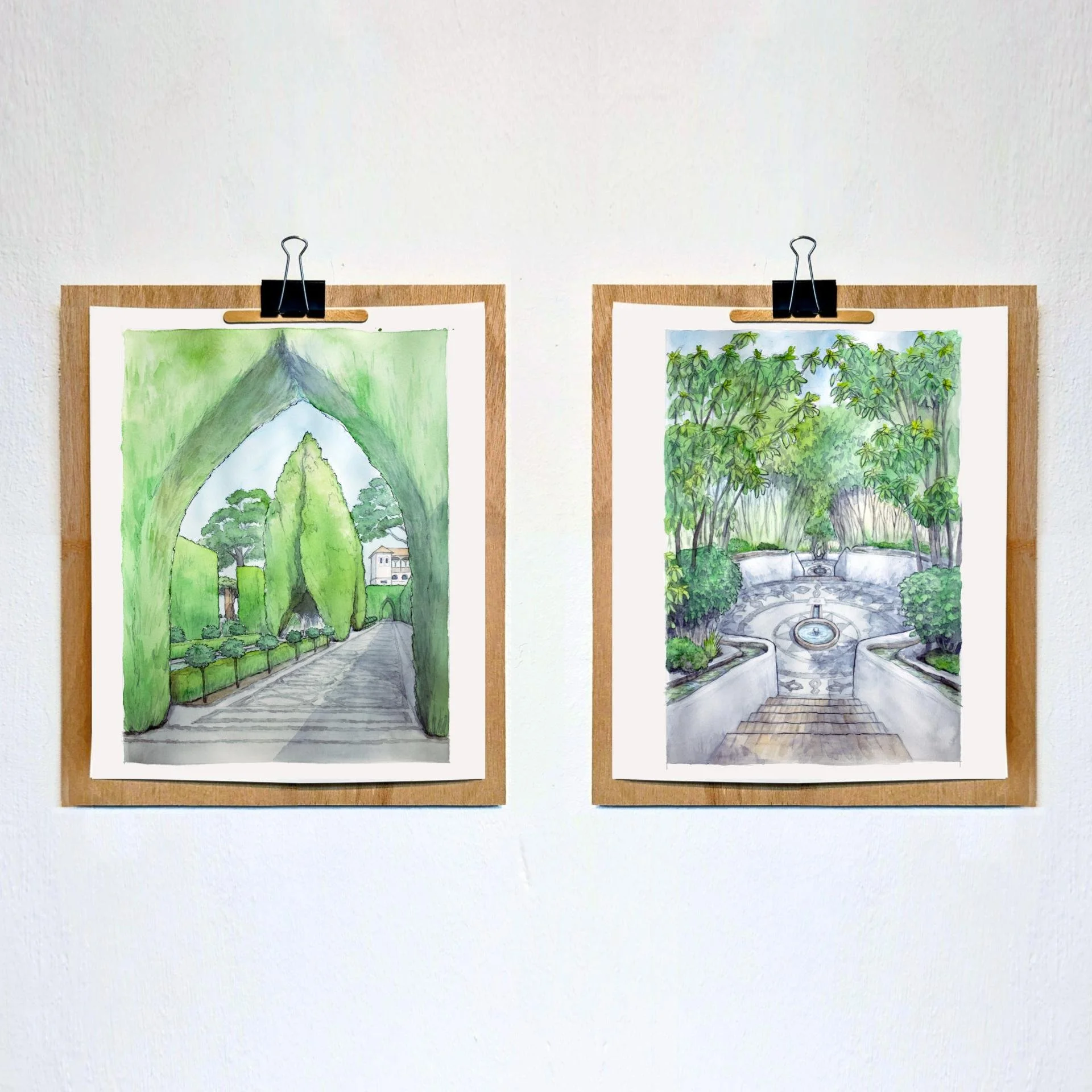 Granada Landmarks - Generalife Gardens