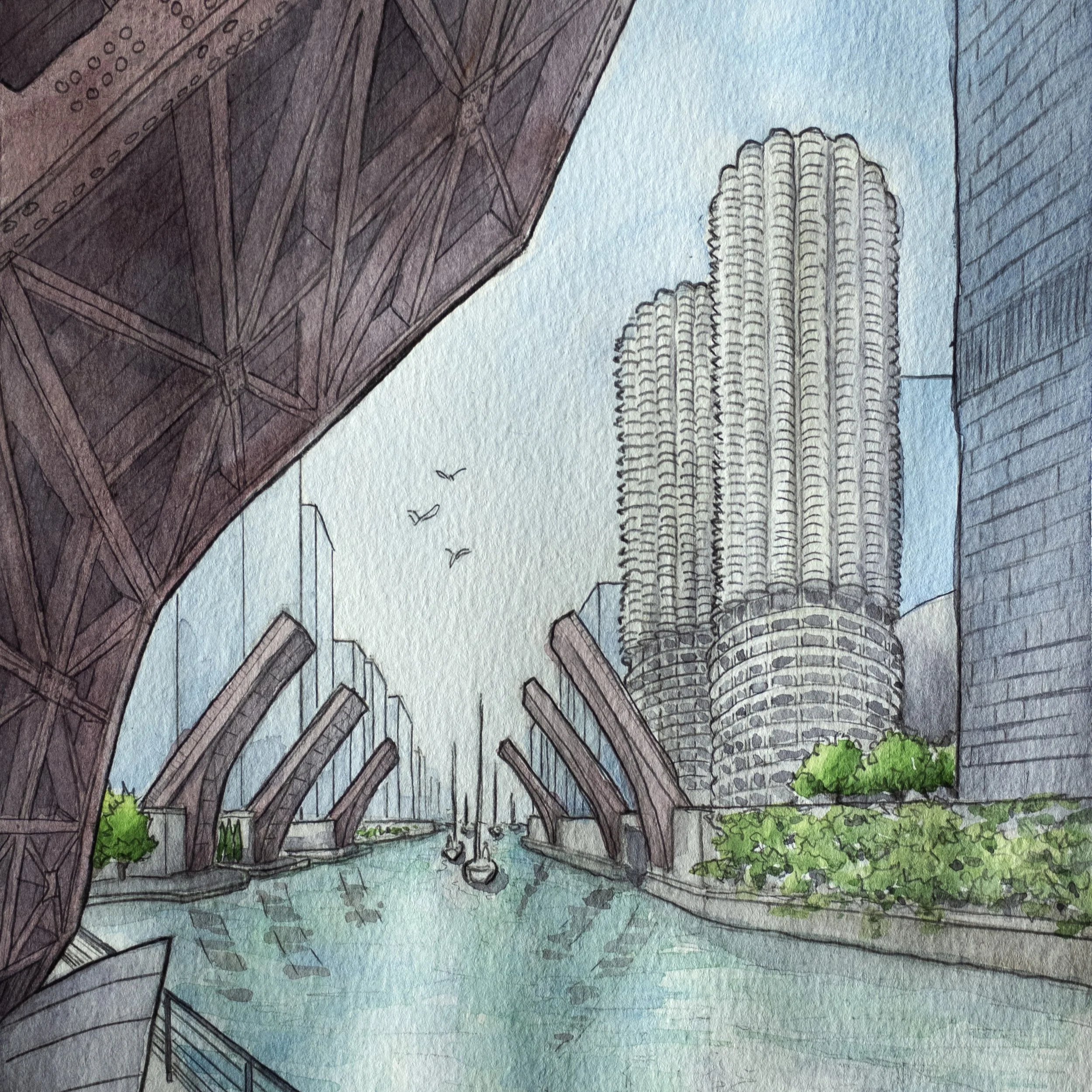 Chicago River Bridges - Square.jpg