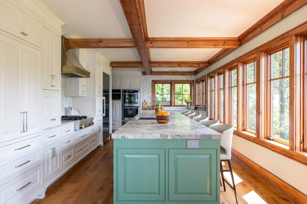 Lakeside Custom Kitchen with Exposed Beams | Fairfield County, CT 3.jpg