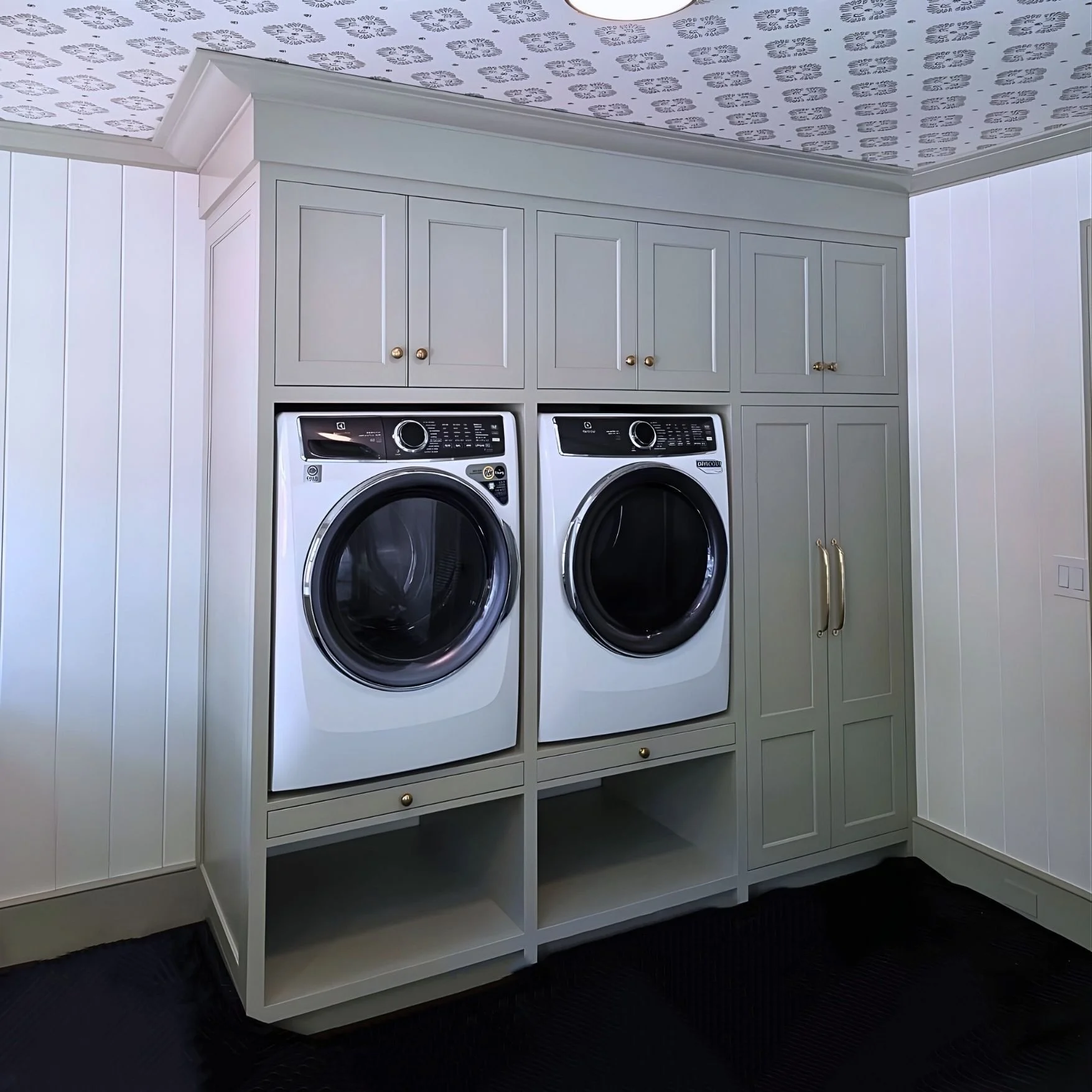Custom Laundry Room with Built-In Cabinetry