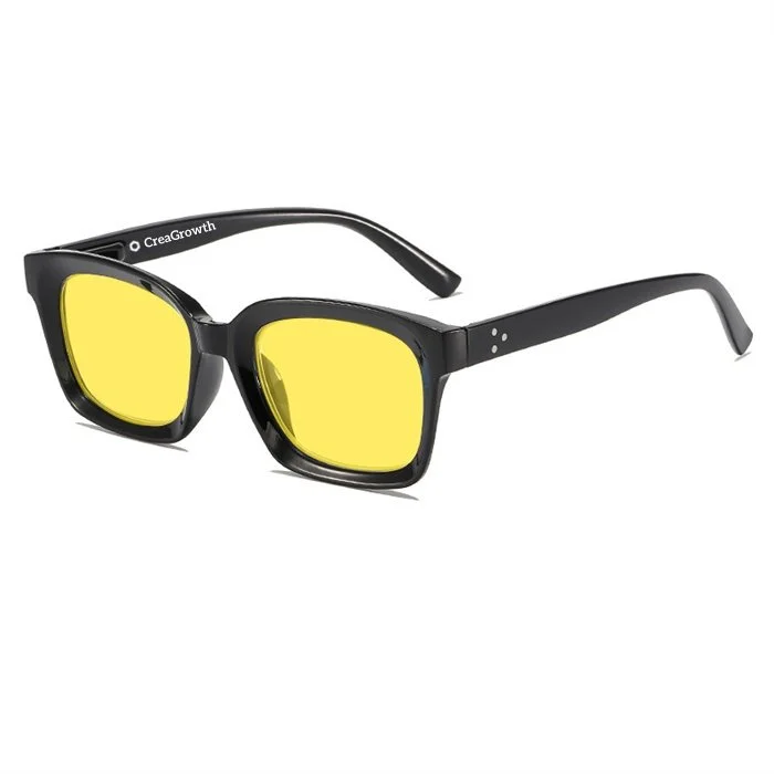 Gafas amarillas que bloquean los rayos UV