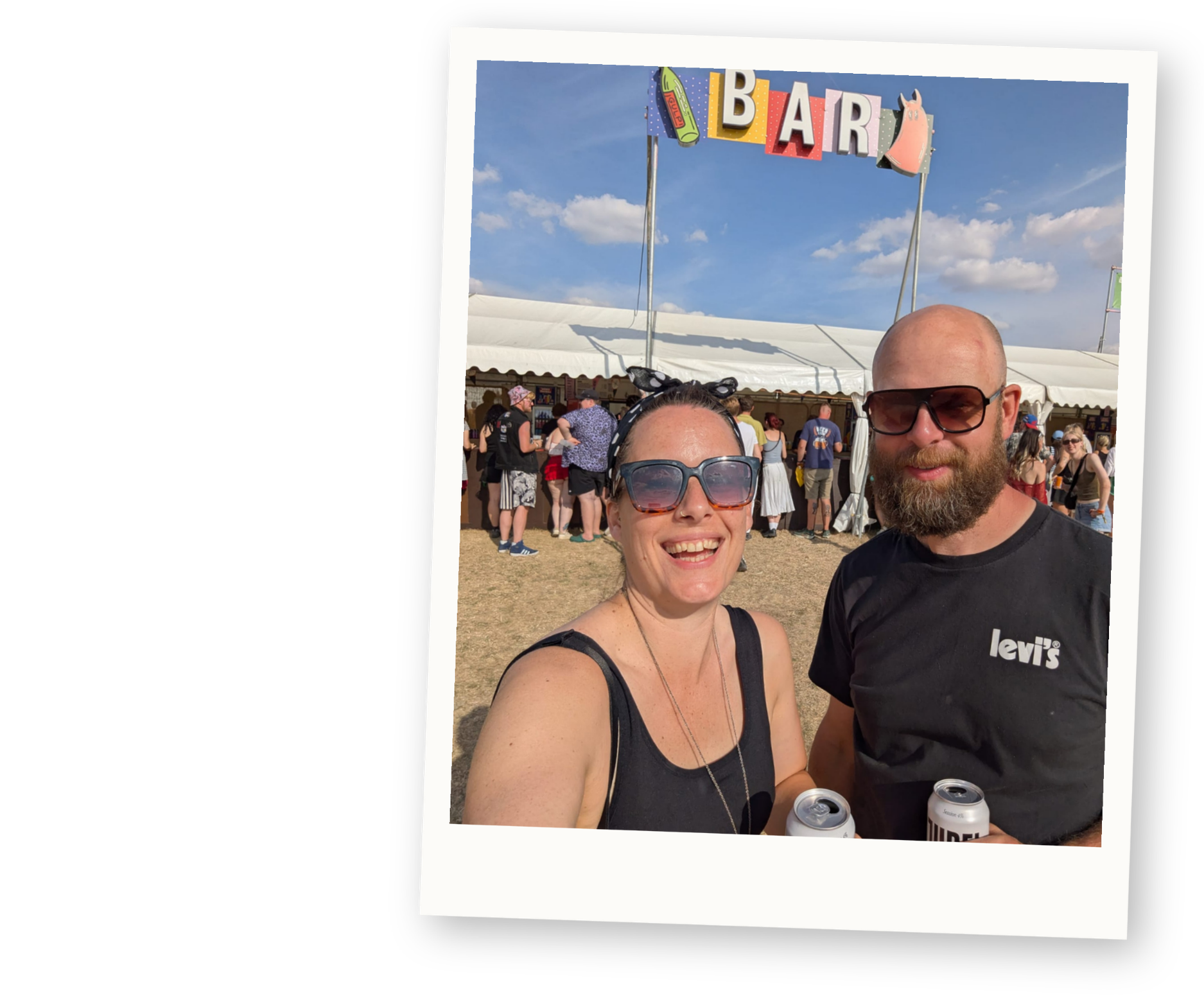 Enjoying live music at a summer festival.