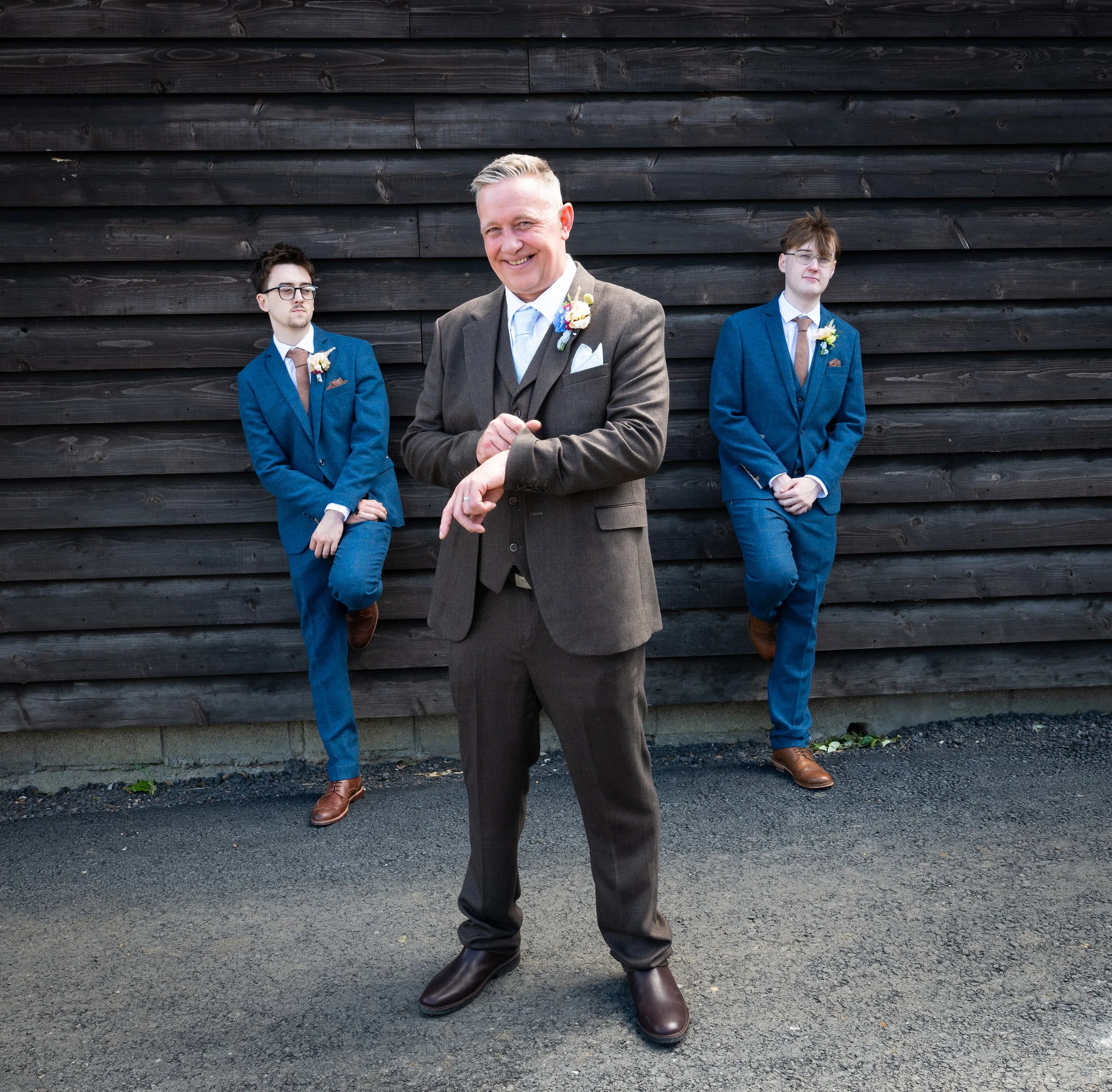 best men, groom, group shots