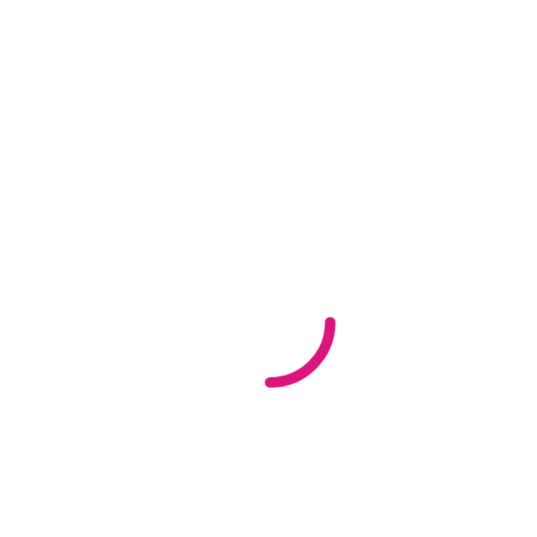 Stylized black and white icon of a water droplet with a pink highlight at the bottom right