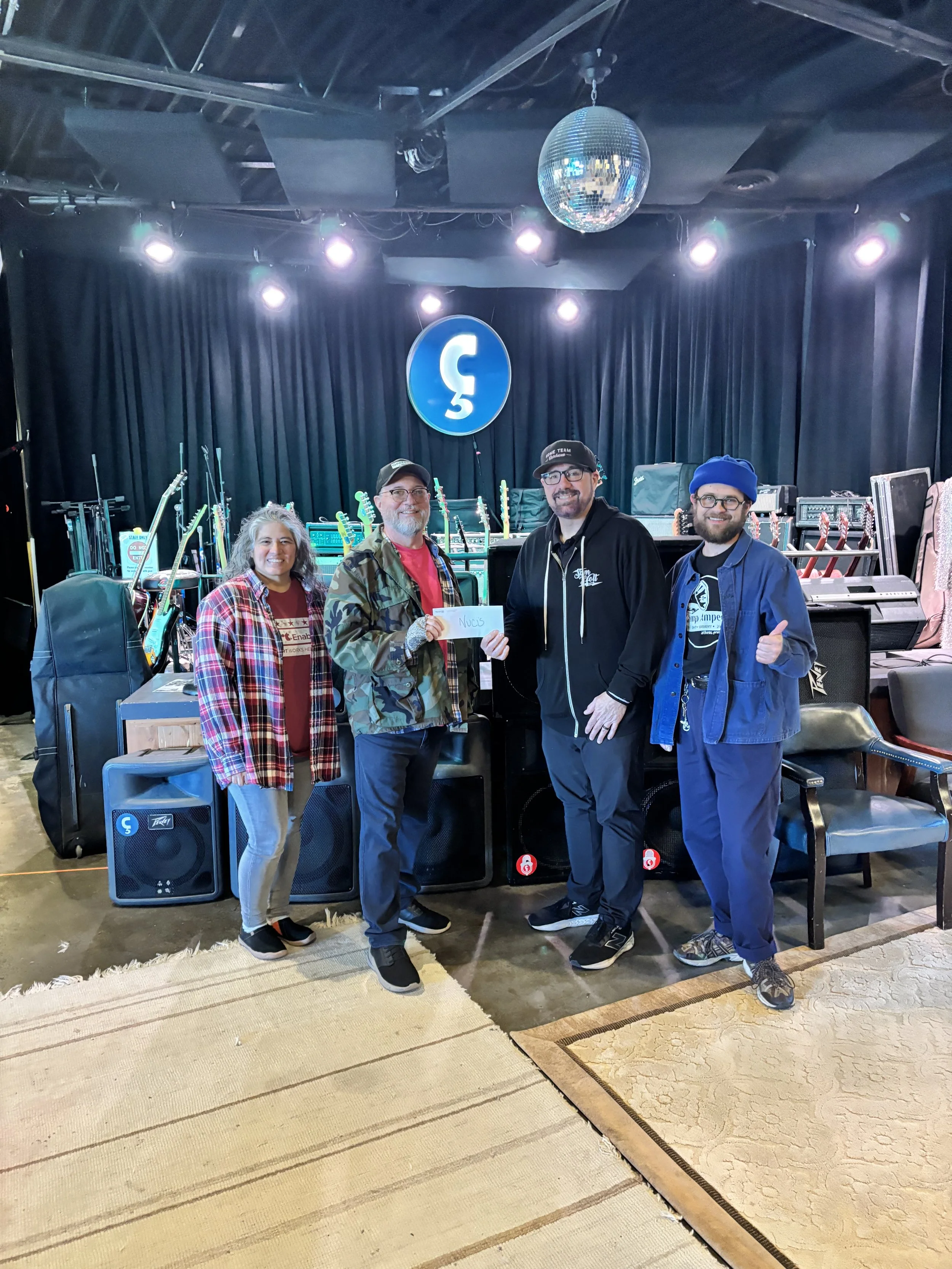 Sam Holt Band Donates $5,000 to The Nuçi's Space Mikey Houser Pre-Amped Music Program