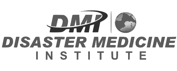 Logo of Disaster Medicine Institute with a globe and the letters DMR
