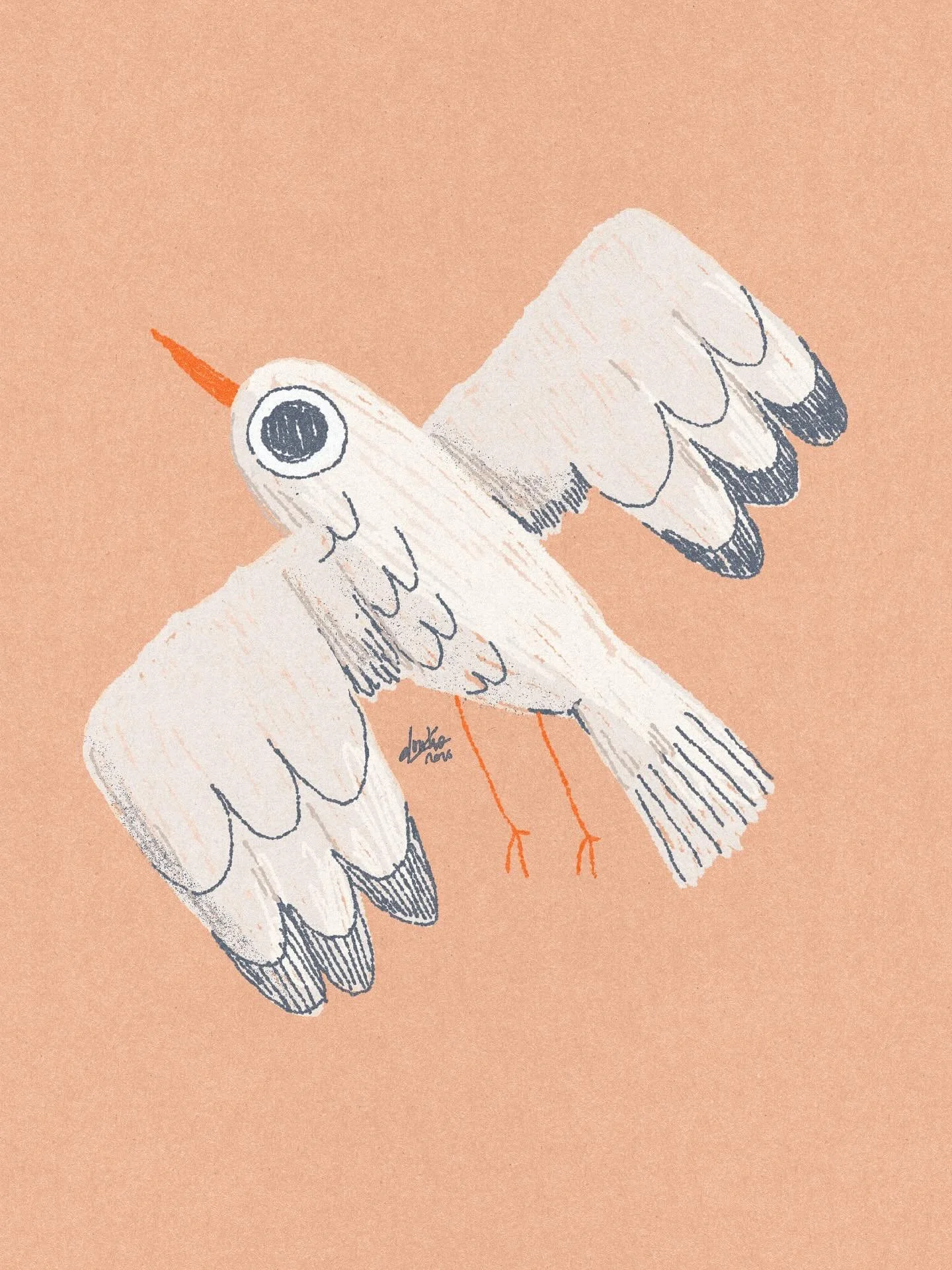 In my bird era, I guess? 🪶
So here&rsquo;s a seagull. Now brb while I think of another bird to make, hopefully this year😂