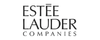Estée Lauder Companies logo with black background and white text.