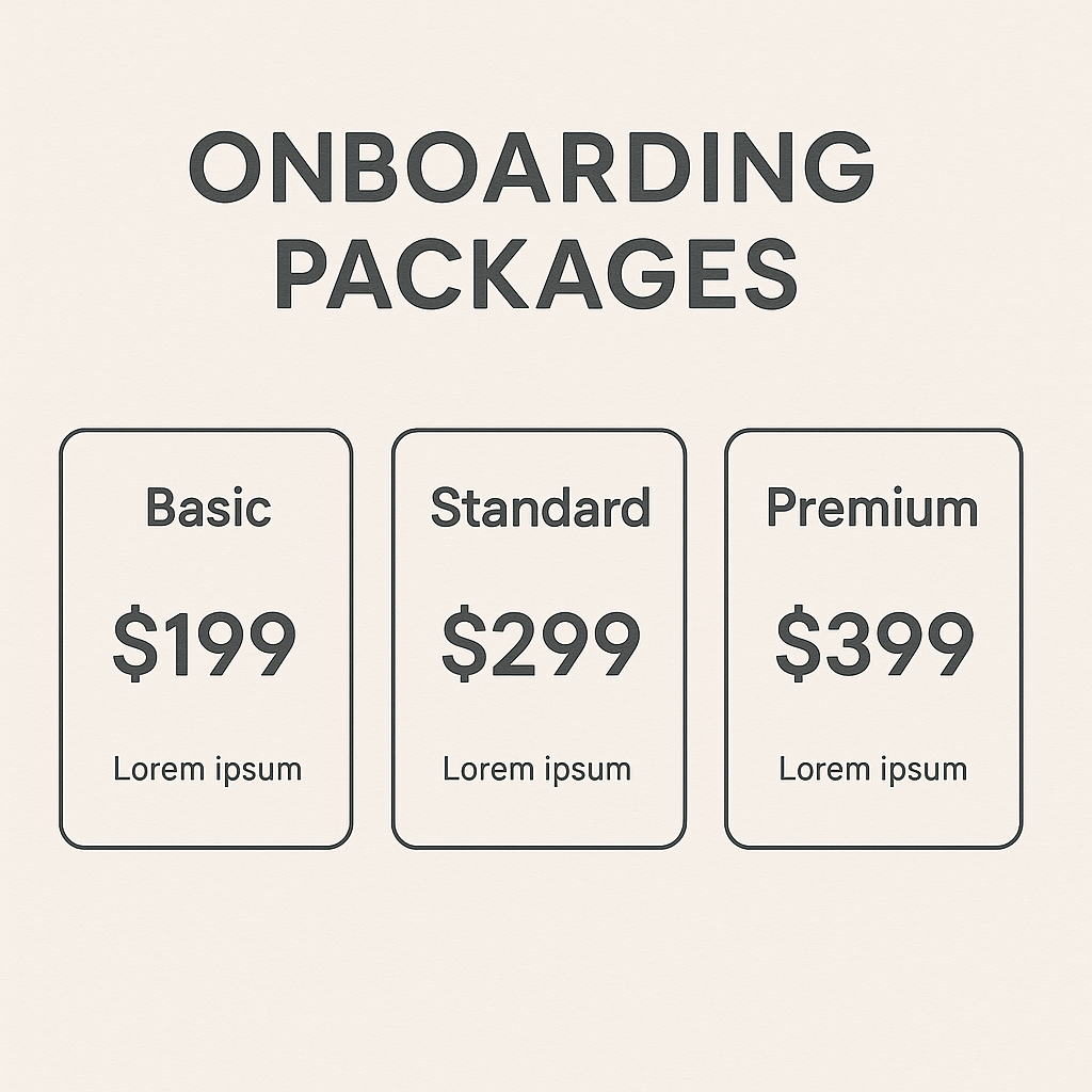 Onboarding Packages