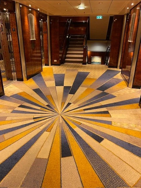 Typical elevator carpets