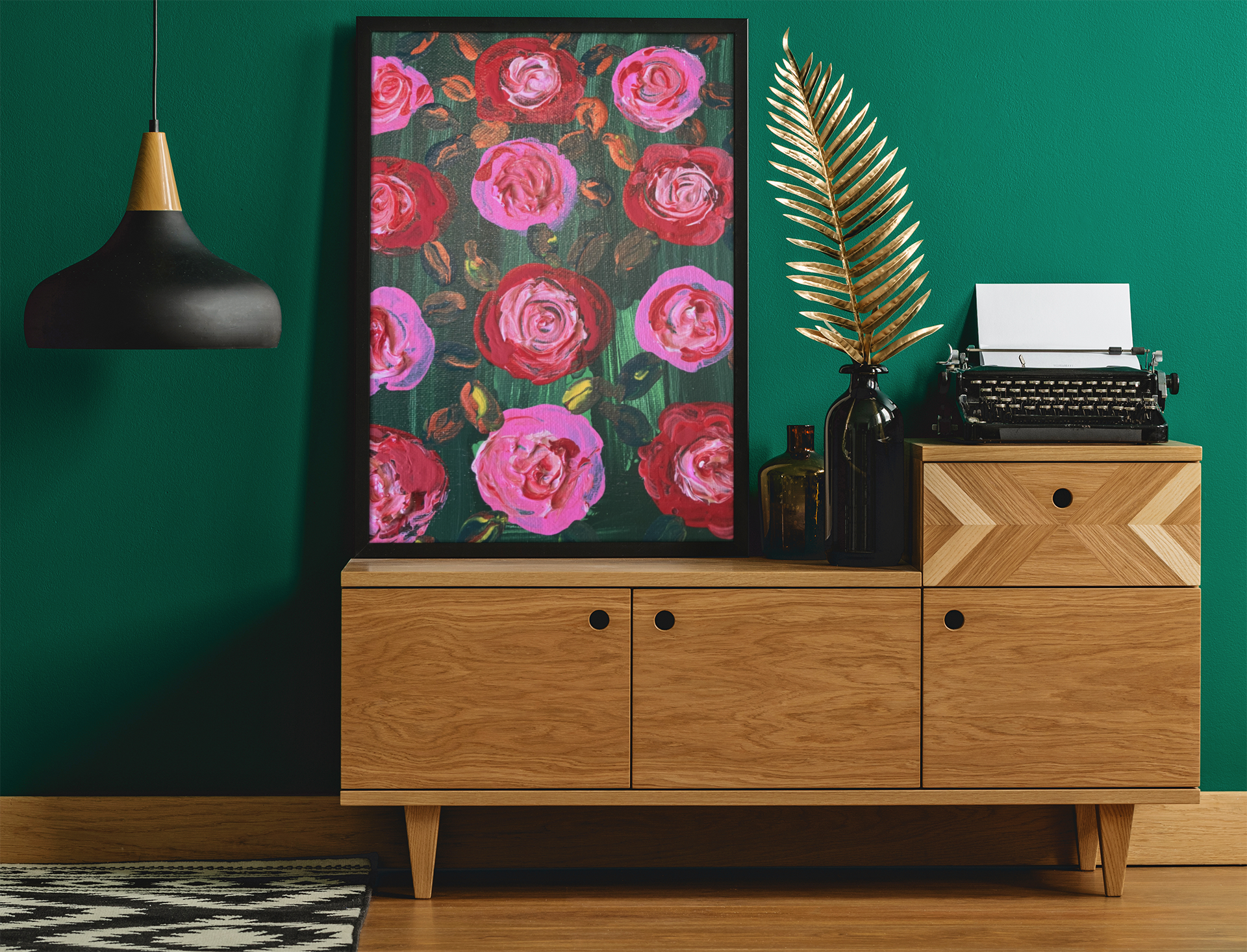 Petit Roses (8X10) original impasto