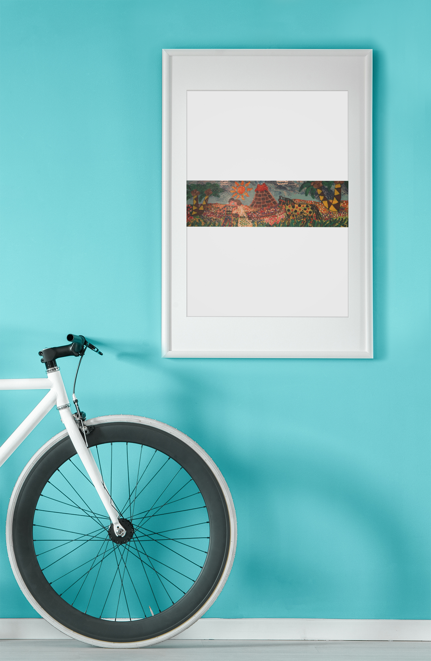 Nursery Painting: Hawaii Dream with Palm Trees and Pony