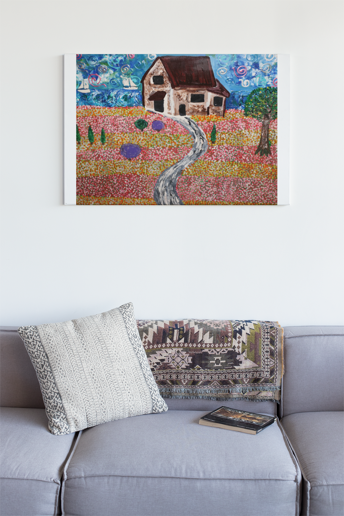 Sailing in the South of France (Large Painting)