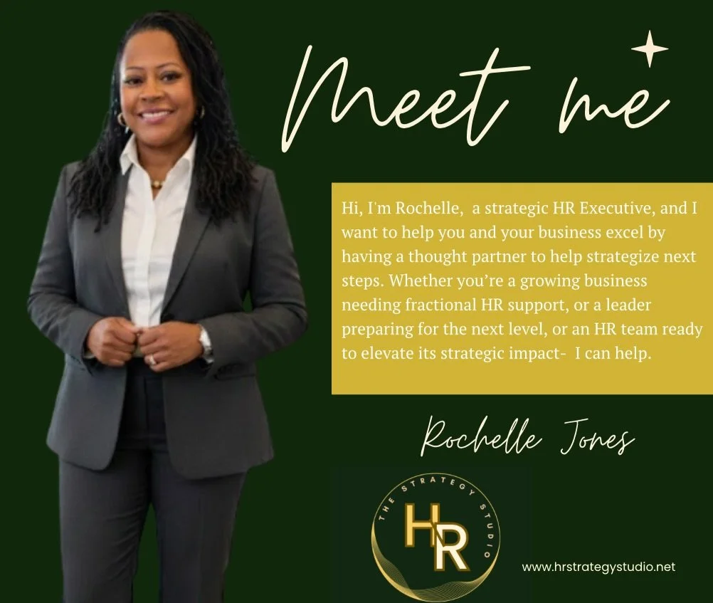Hello&hellip; my name is Rochelle and I would love to get to know you,  small to large business owners , and leaders who would like strategic HR support and guidance to help your business or organization excel.  The HR Strategy Studio will be launchi
