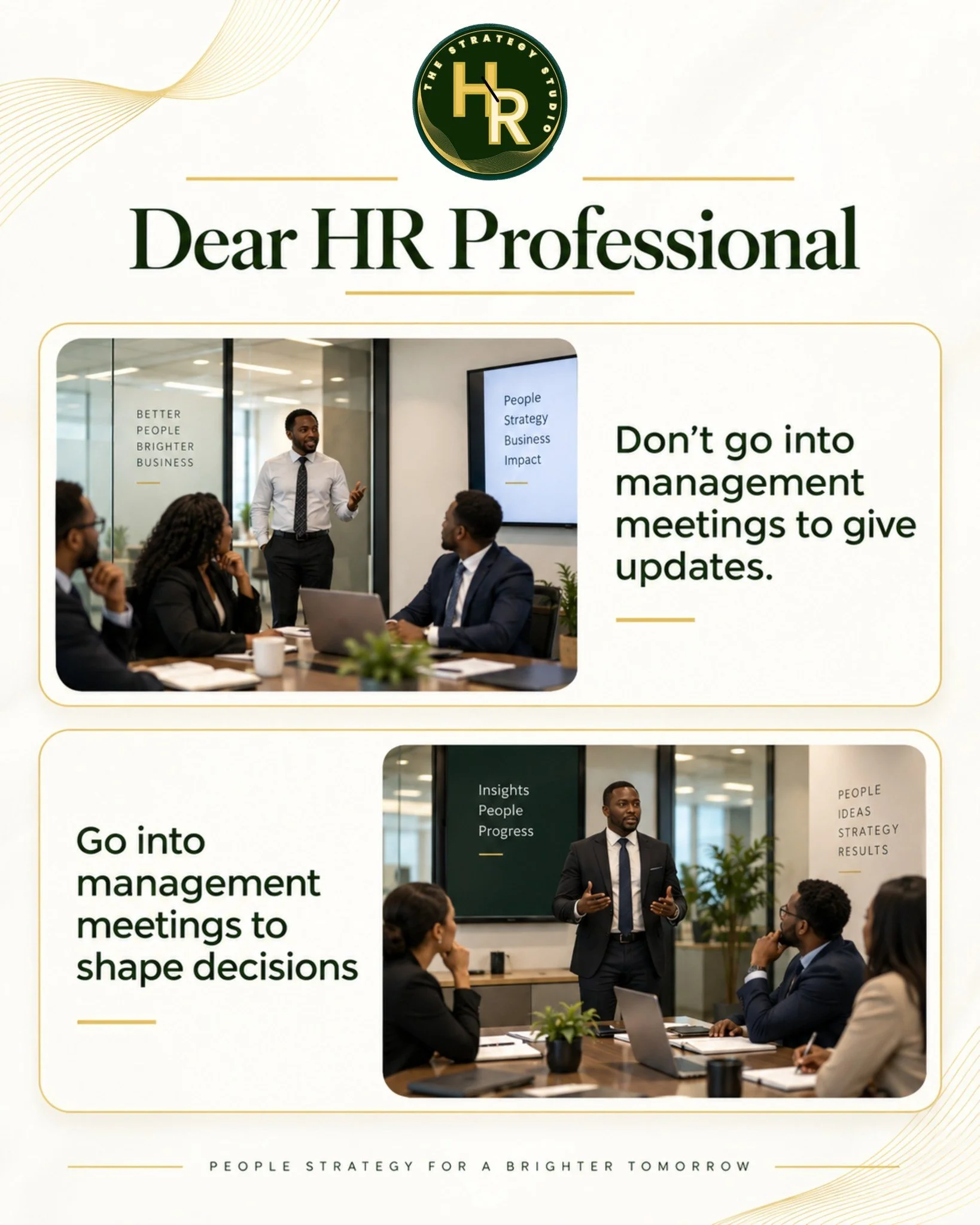 Turn every HR update into a decision brief:

1️⃣ What changed?
2️⃣ Why does it matter?
3️⃣ What is the business impact?
4️⃣ What risk or opportunity is emerging?
5️⃣ What action do you recommend?
6️⃣ What decision is needed today?

Do not simply repo
