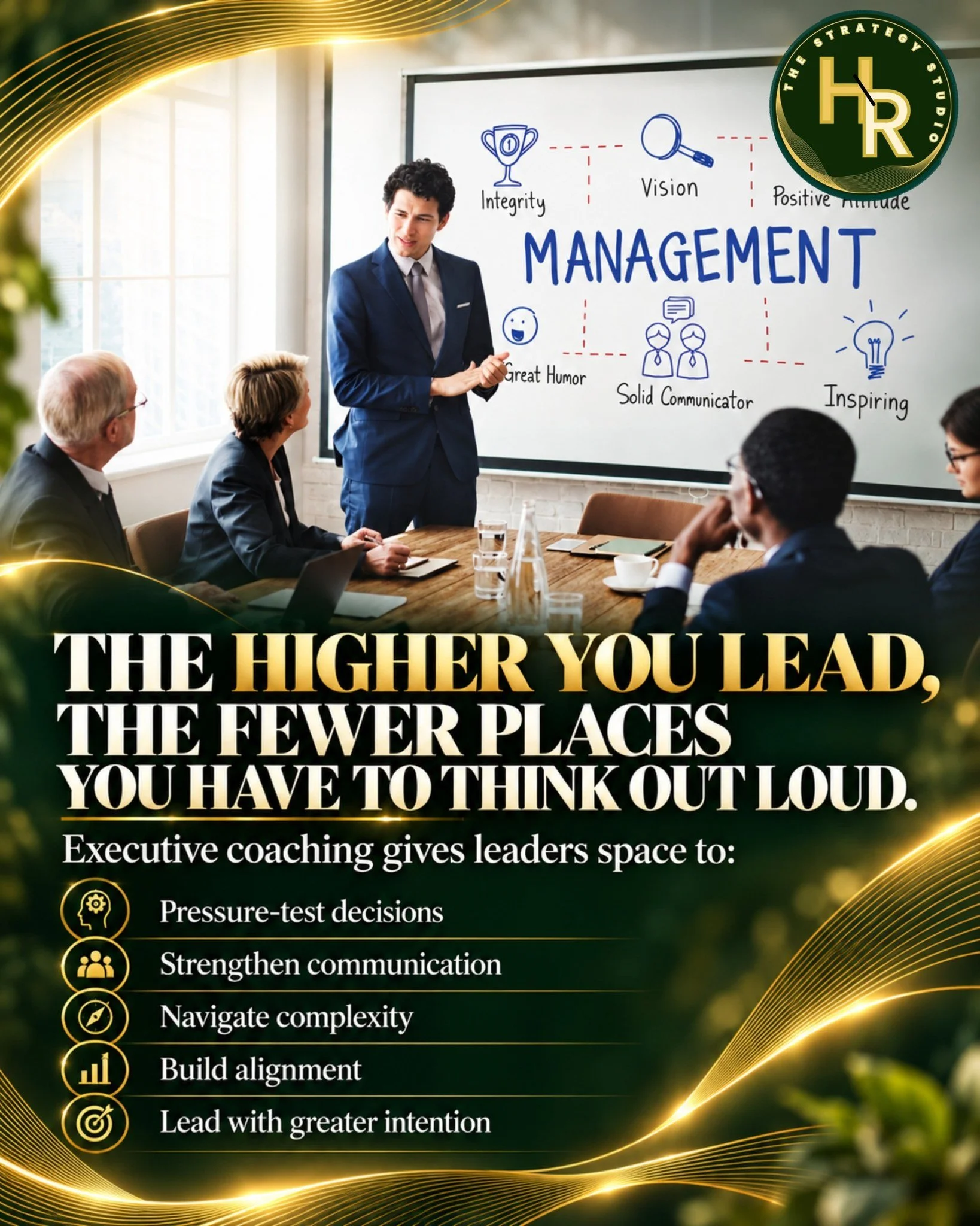Senior leaders are expected to make high-stakes decisions while navigating growth, culture, change and competing priorities.

Executive coaching creates a structured space to examine those decisions, strengthen leadership habits and lead with greater
