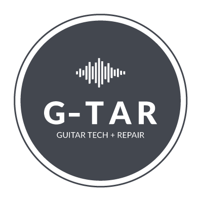 G-TAR Guitar Tech + Repair Logo and website link