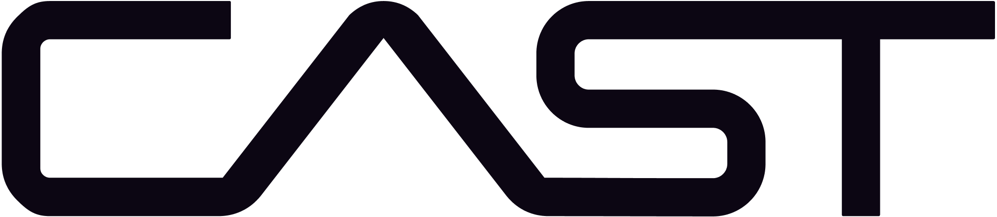 Close-up of the LAS logo with a black background.