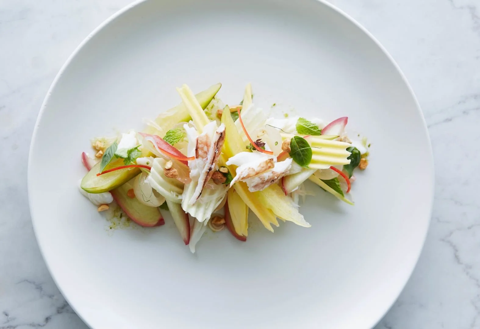 Lotus restaurant fresh seafood dish COMO Parrot Cay Turks and Caicos luxury dining