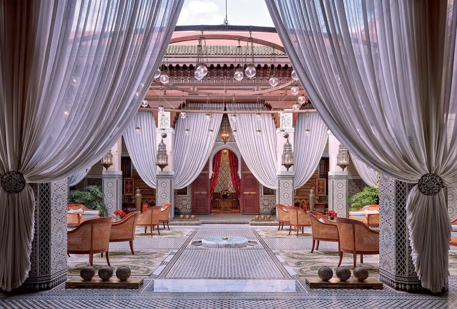 Royal Mansour Marrakech private riad courtyard luxury hotel Morocco