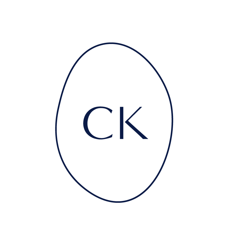 Organic logo word mark for Caroline Kopp Interior Design