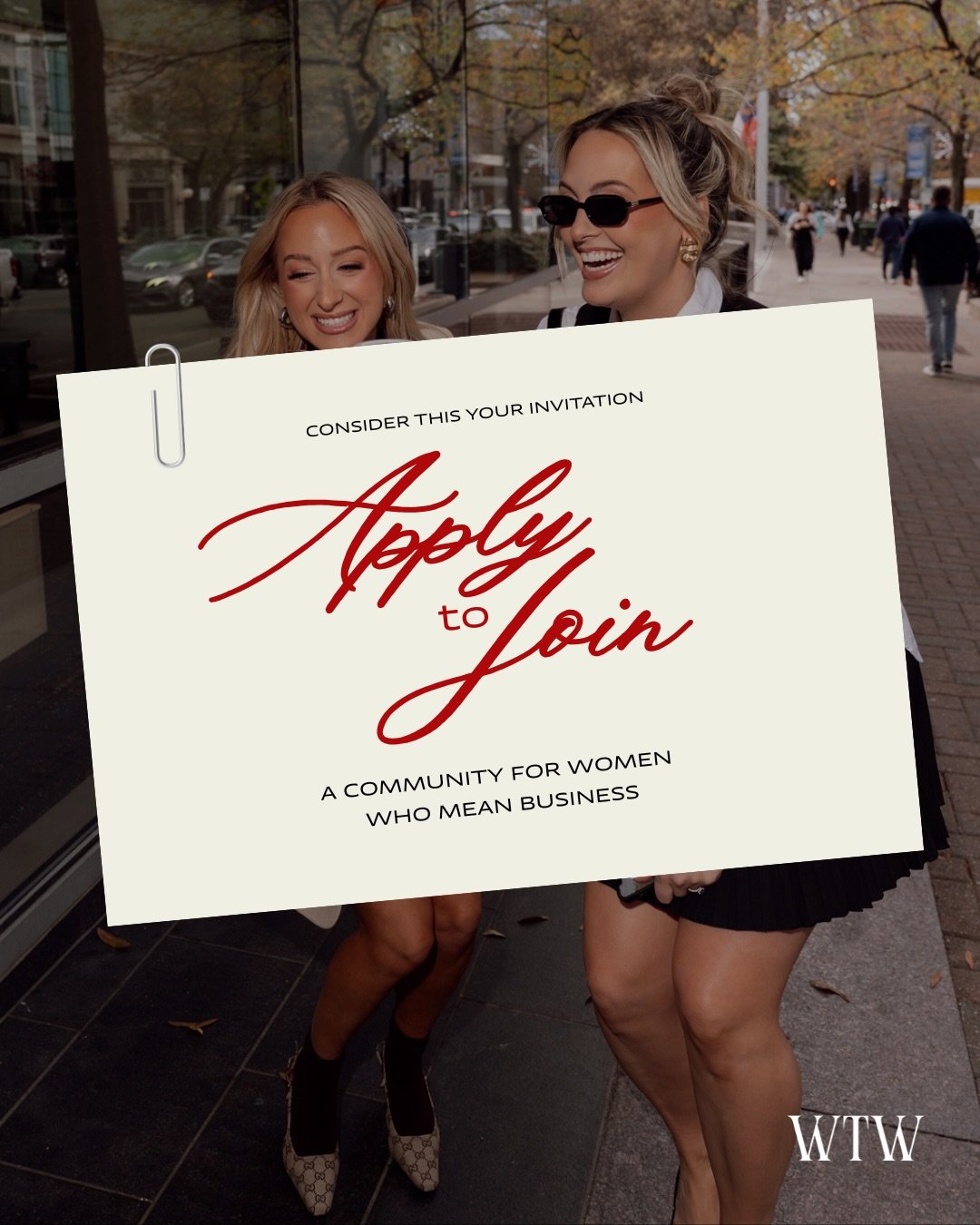 Friendly reminder: you&rsquo;re not supposed to know everything.

That&rsquo;s what community is for. 😉

WTW is a room full of women entrepreneurs sharing referrals, recommendations, resources, opportunities, and the occasional reality check.

Come 