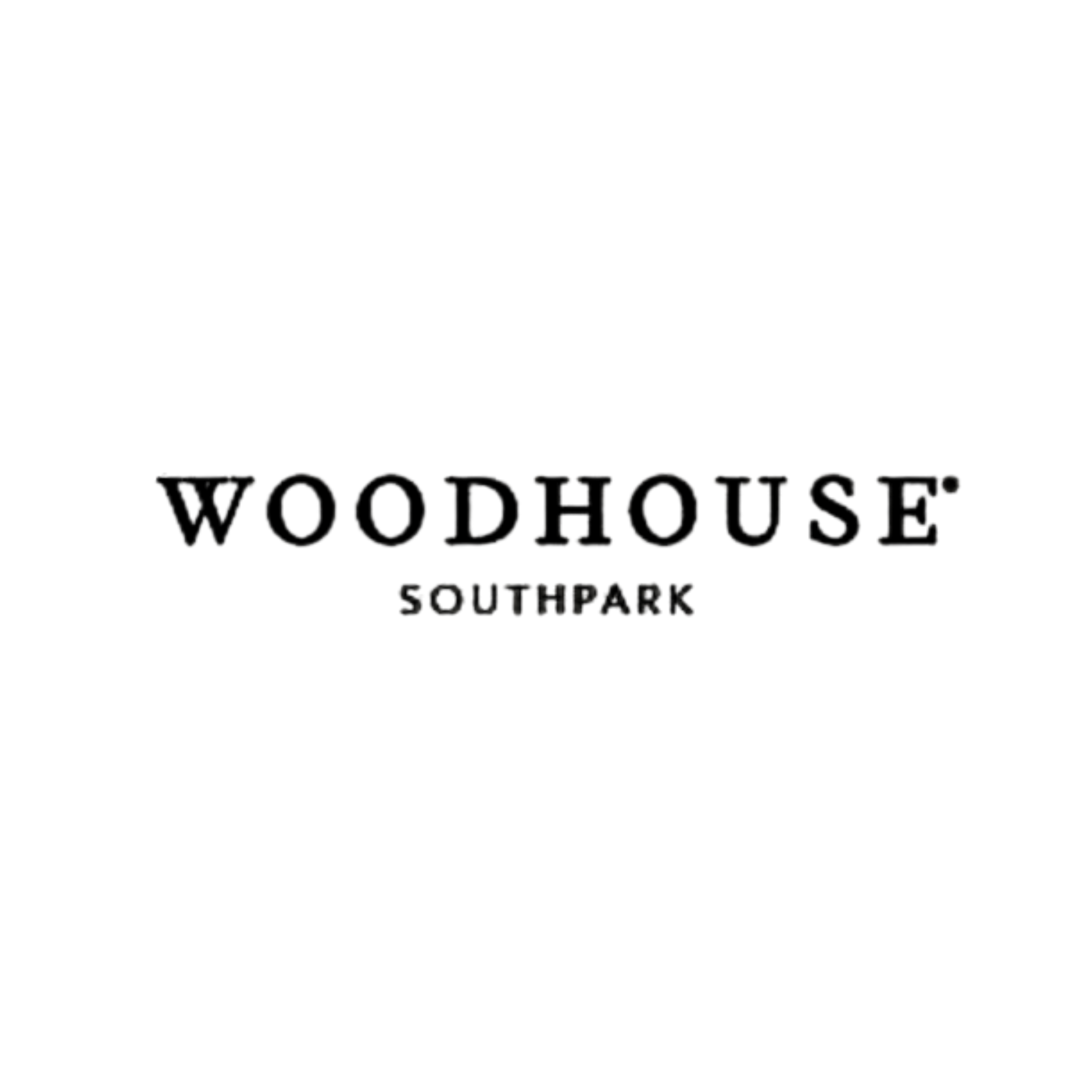 Black logo for Woodhouse Southpark.