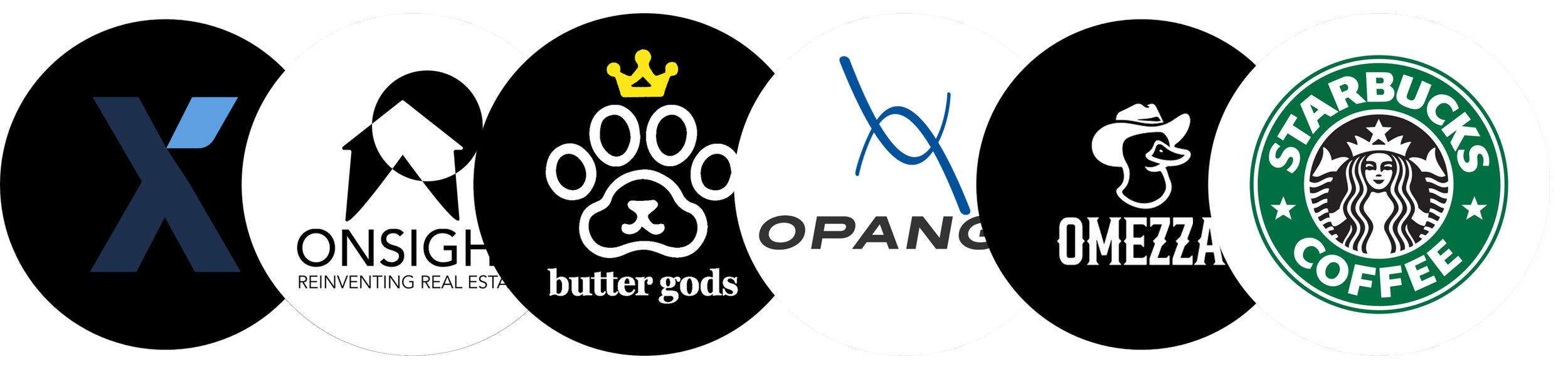 Six organizations An Inlet has worked with: Skintrax, OnSight, butter gods, Opanga, Omezza, Starbucks