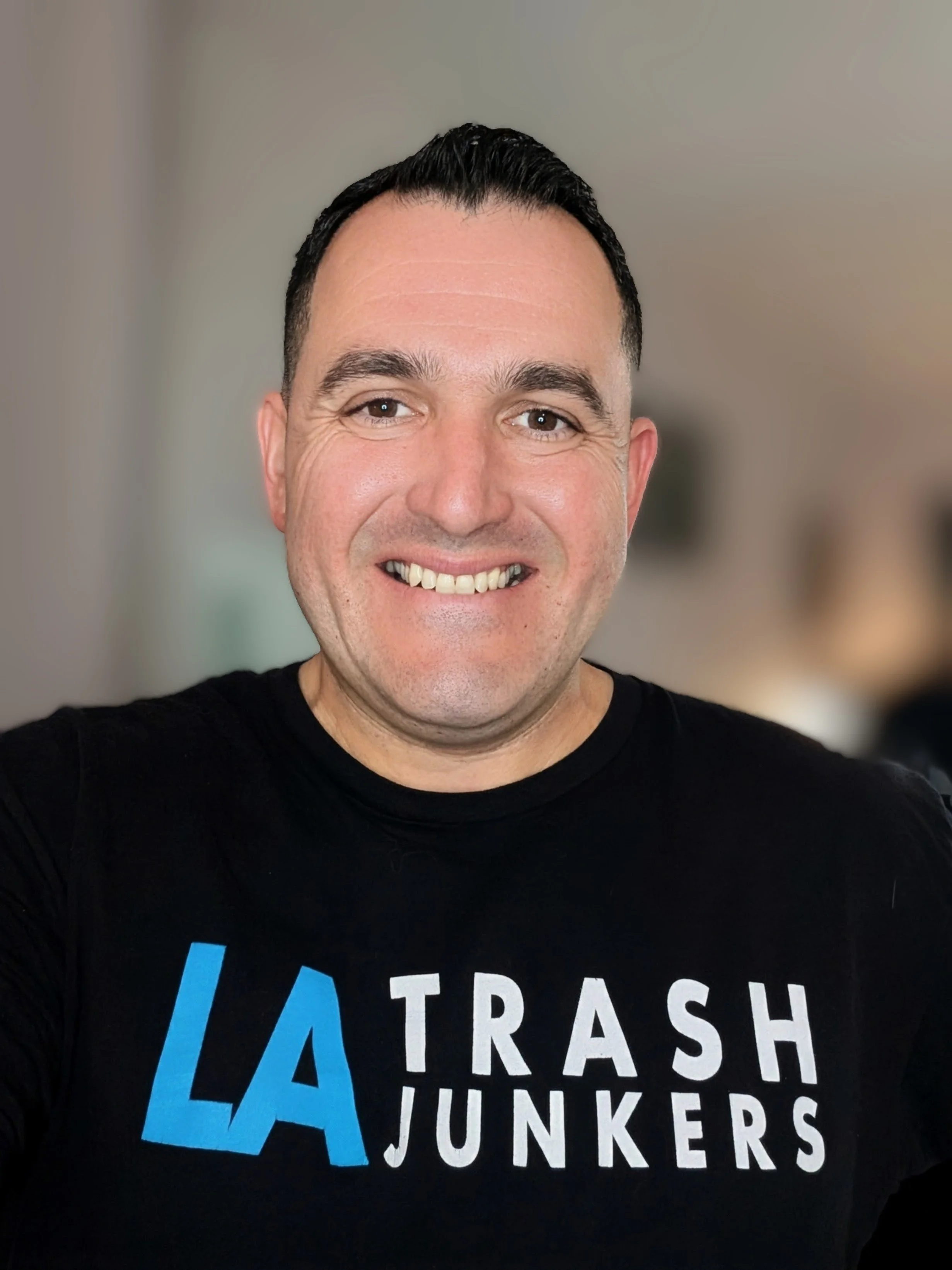 Xavier Figueroa, founder of L.A. Trash Junkers, specializing in strategic property clean-outs for fiduciaries, realtors and attorneys.