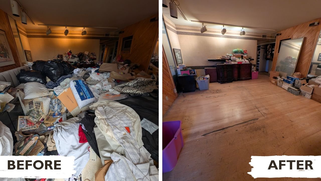 Items set aside by L.A. Trash Junkers during an estate clean-out for family review.