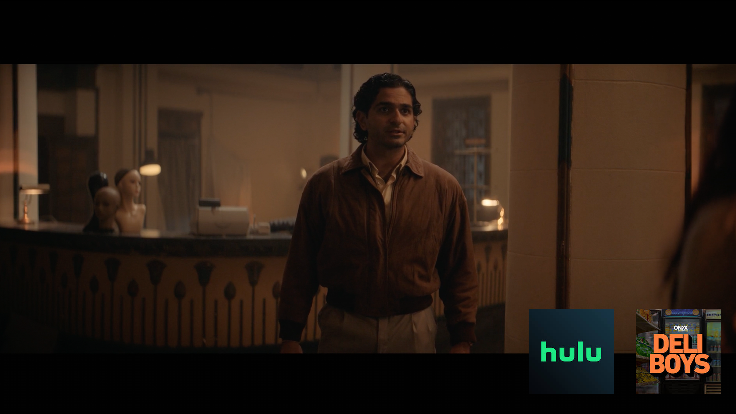 Professional actor Parth Kichloo on set of Deli Boys - a tv show now available on Hulu - appearing in Season 1 Episode 6.