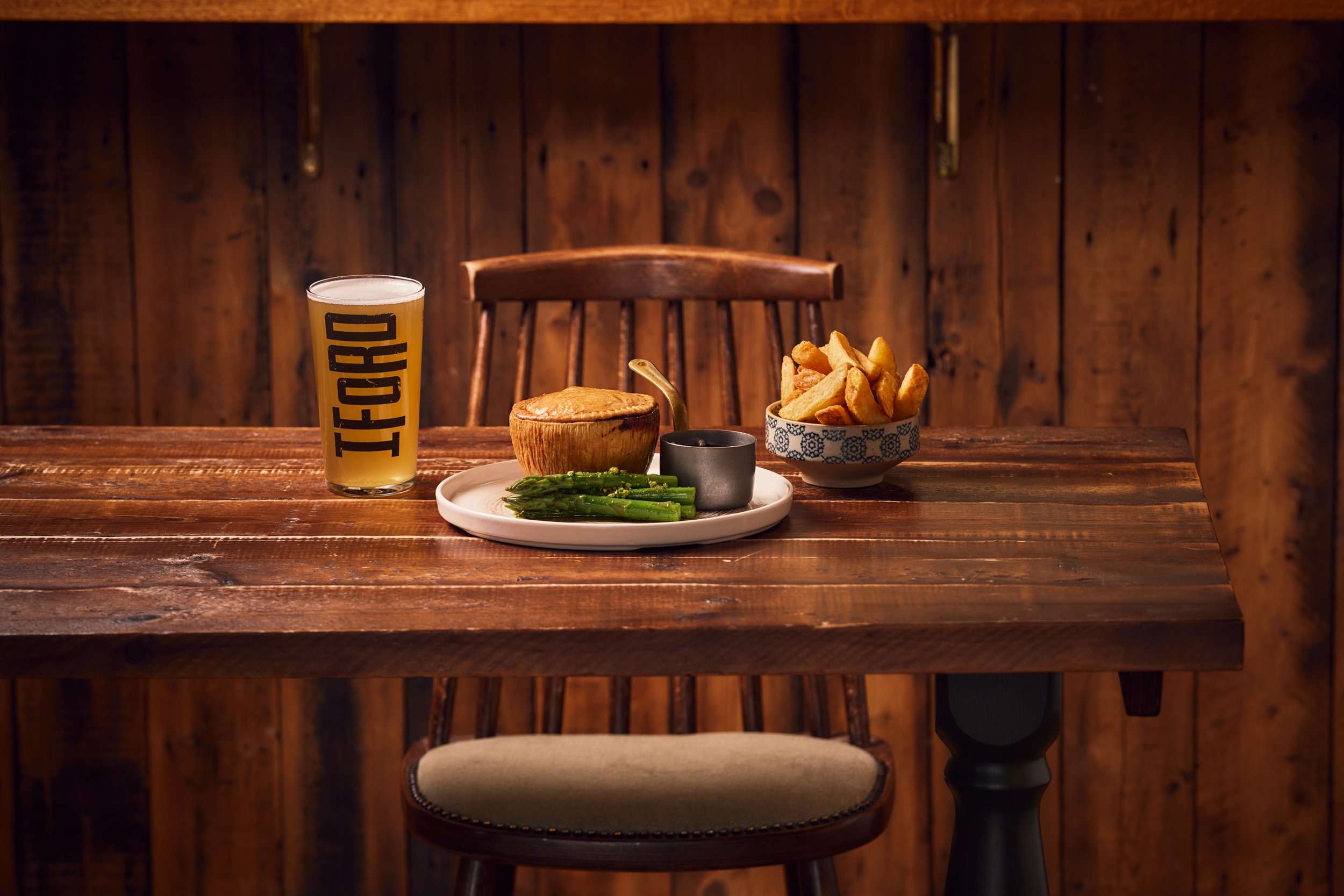 House pie with Iford Estate beef or lamb with proper gravy