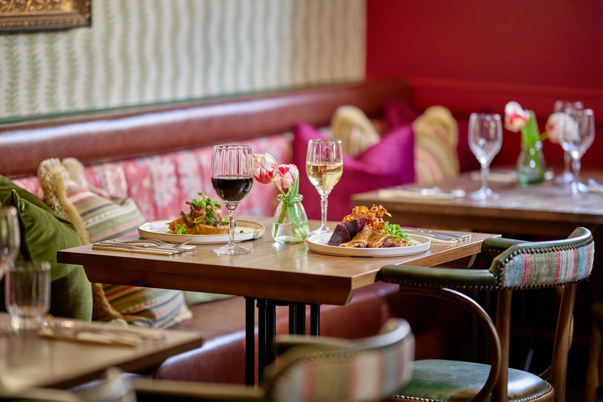 Enjoy a meal in our dining room