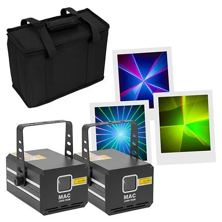 Mac Mah - Pack 2x MAC 3000 RGB + Bag