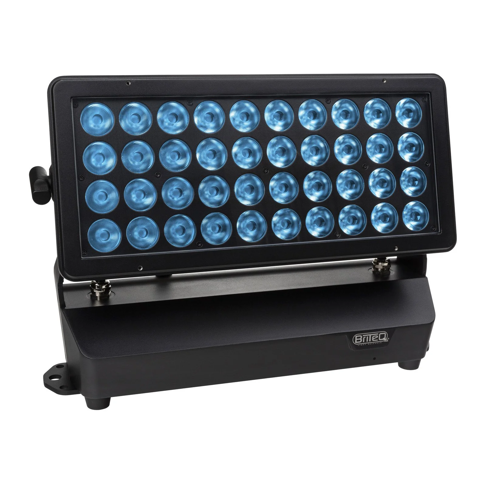 Projecteur LED de couleur bleue avec plusieurs diodes lumineux.