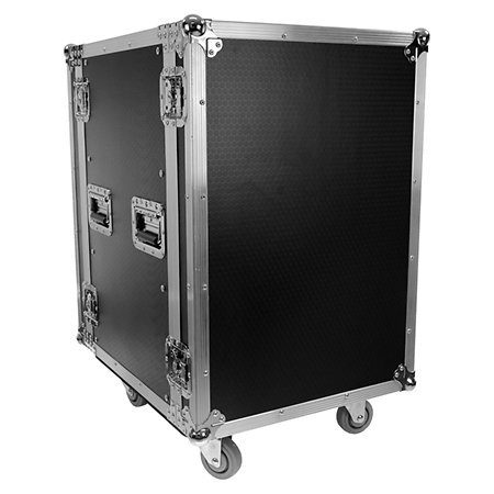 Plugger Case - Flight case Rack 16U roller