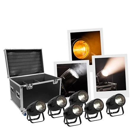 Evolite - Pack IPAR400VW-Z x 6 + Flight case