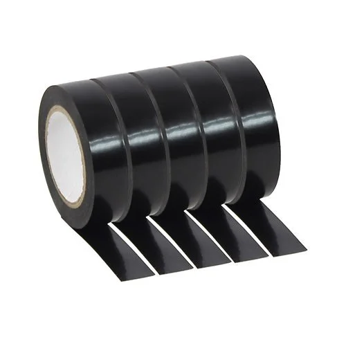 PVC Tape Black Pack 5x 10 mètres