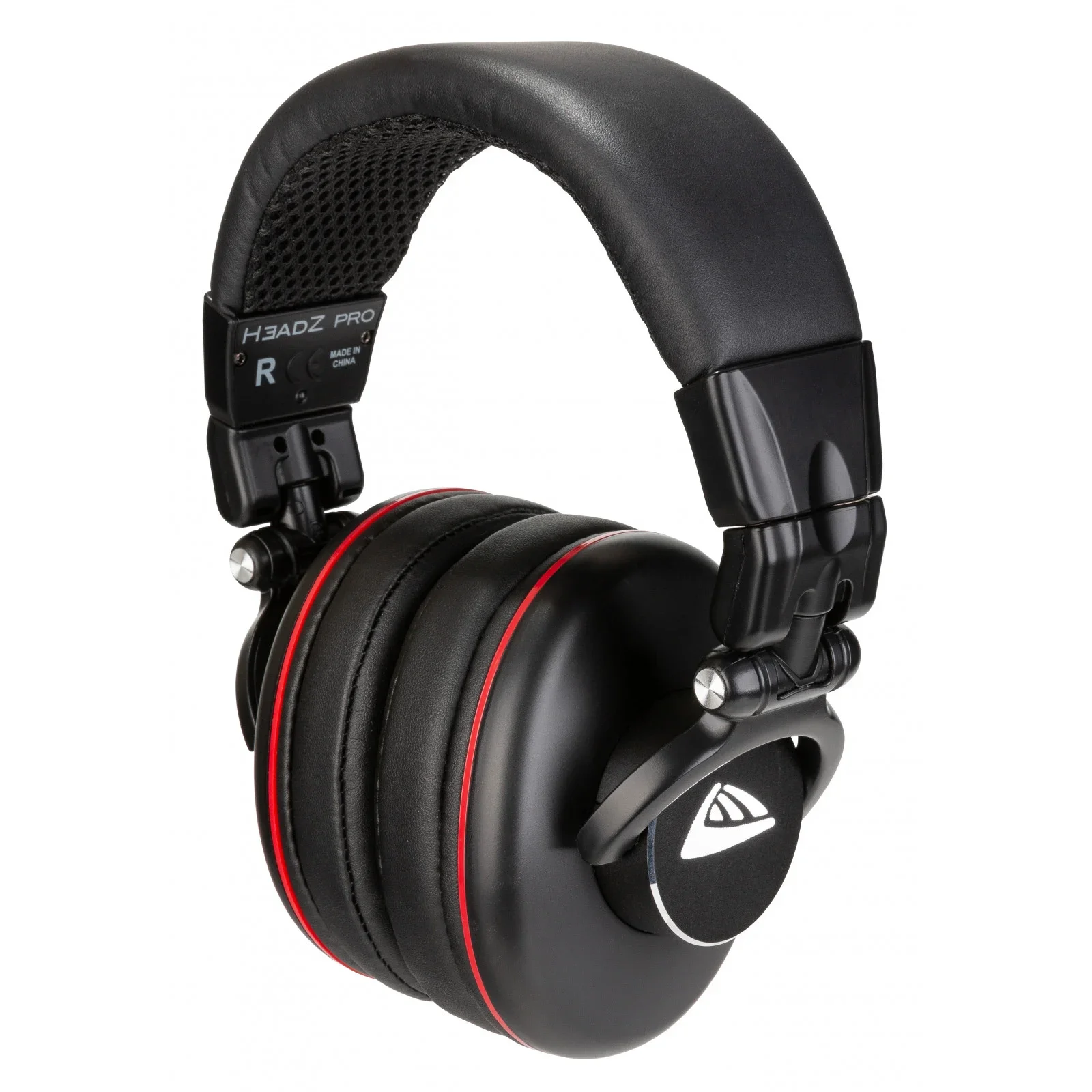 Casque audio noir avec coussinets rembourrés et arceau réglable.