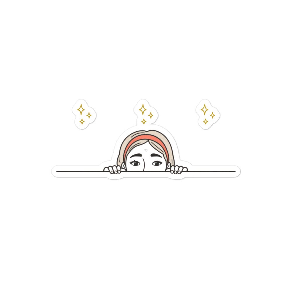 Peeking Karen Sticker