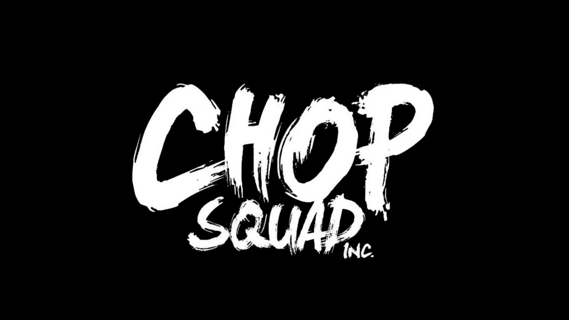 Chop Squad Inc Logo in White