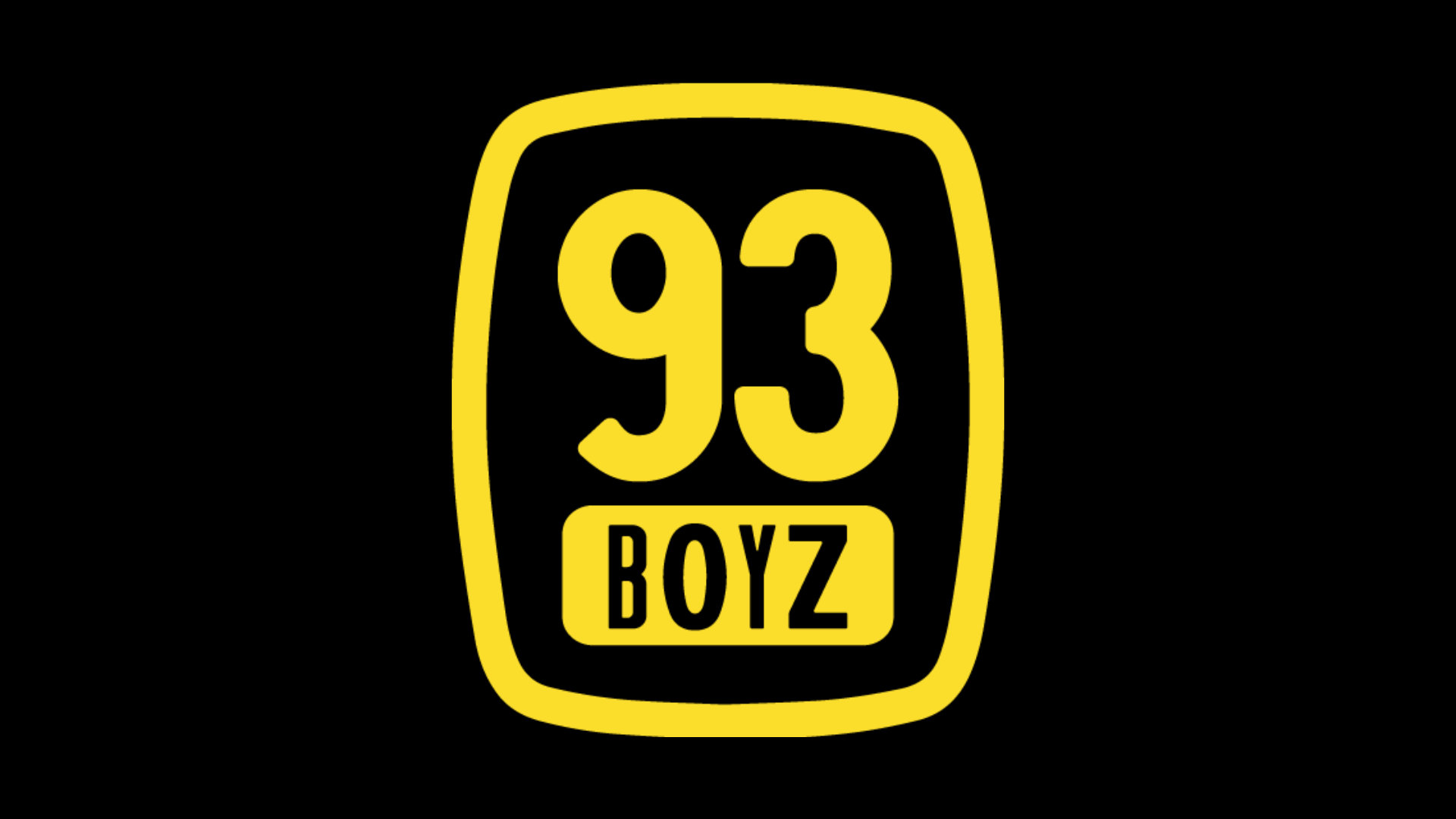 93 BOYZ yellow logo against black background