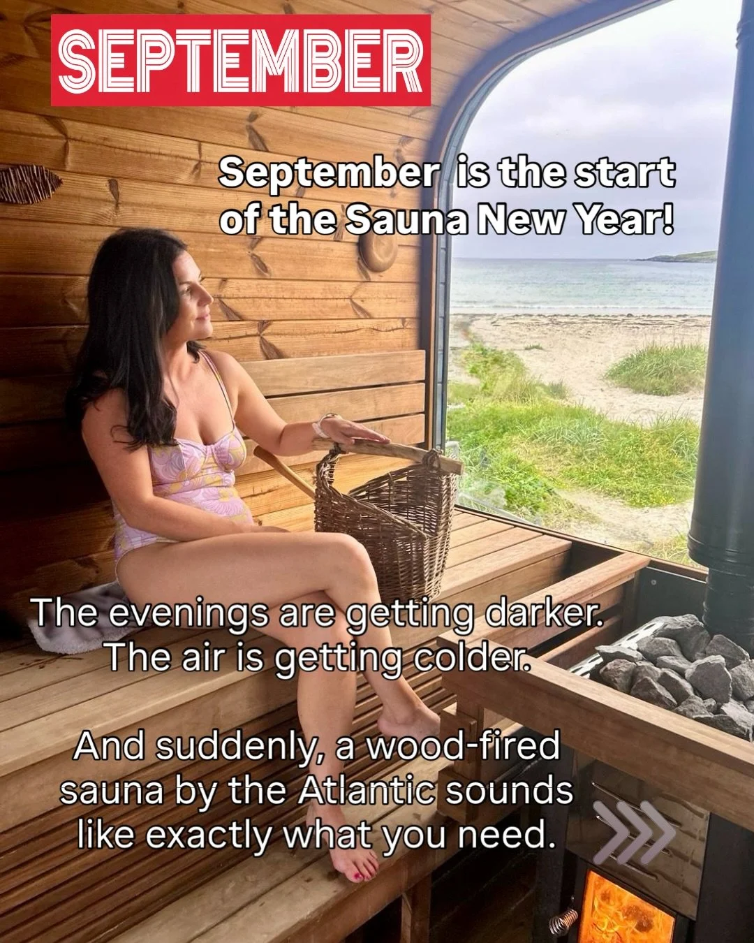 Wild Atlantic Therapy at its best.

Inishkeel Sauna; warming Scandinavian-style sauna sessions paired with a refreshing dip at the Blue Flag Narin Portnoo strand &amp; fresh Wild Atlantic air. 

Nestled at Narin Portnoo Strand, Co. Donegal, our uniqu