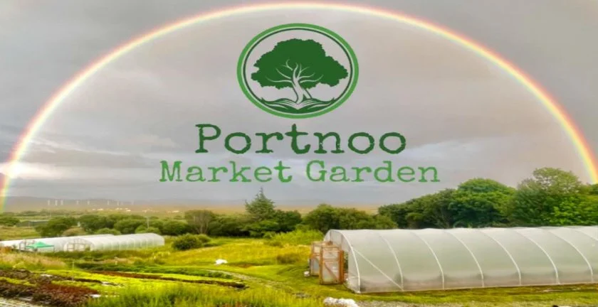 Portnoo Market Garden is a small local garden growing fresh seasonal produce in the heart of Narin Portnoo. Rooted in sustainable growing and community spirit, it’s a lovely example of the area’s connection to local food, nature, and simple coastal l