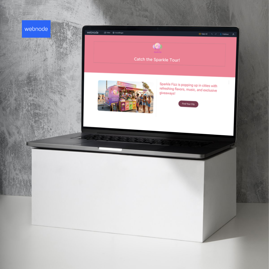 Sparkle Tour Landing Page