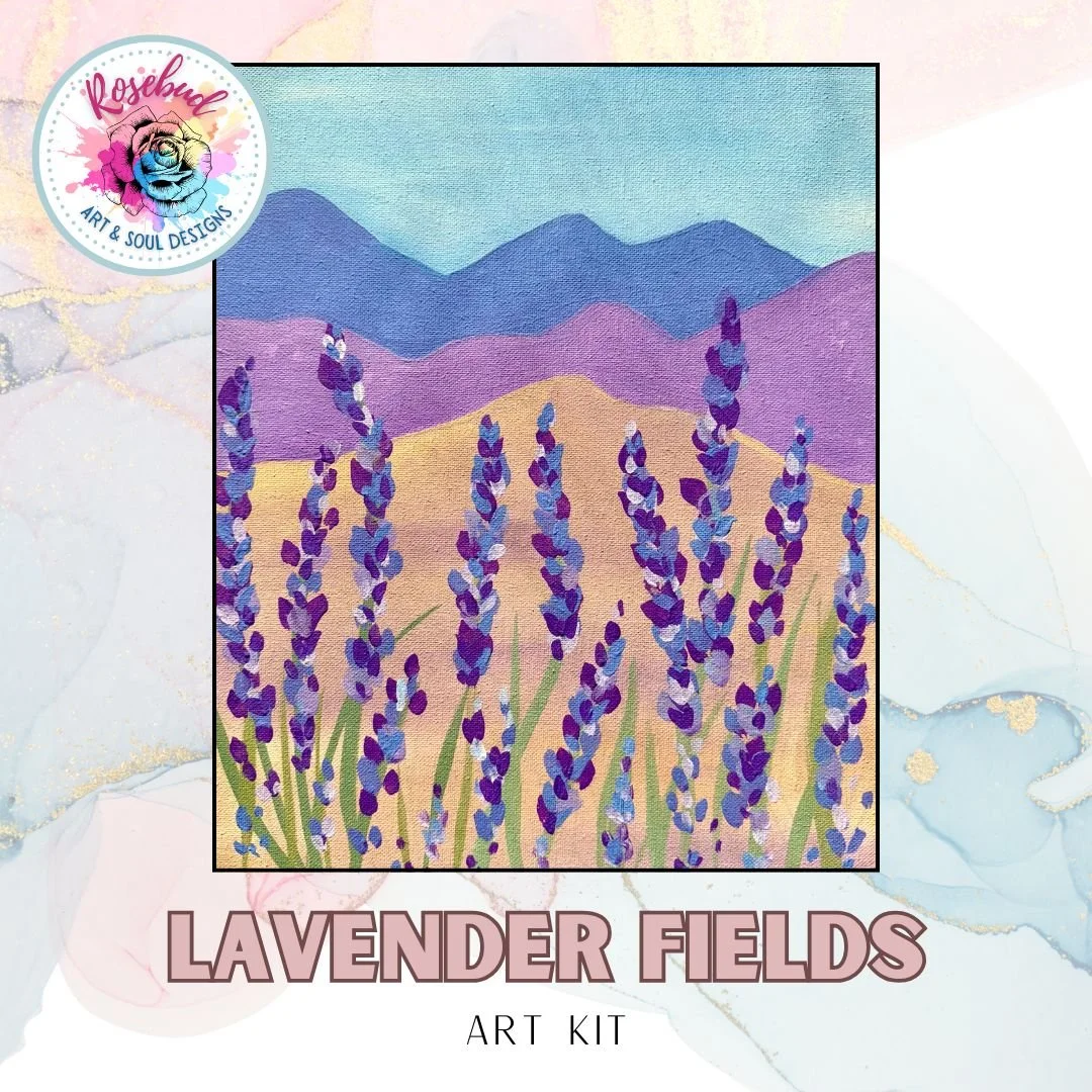 Lavender Fields Art Kit