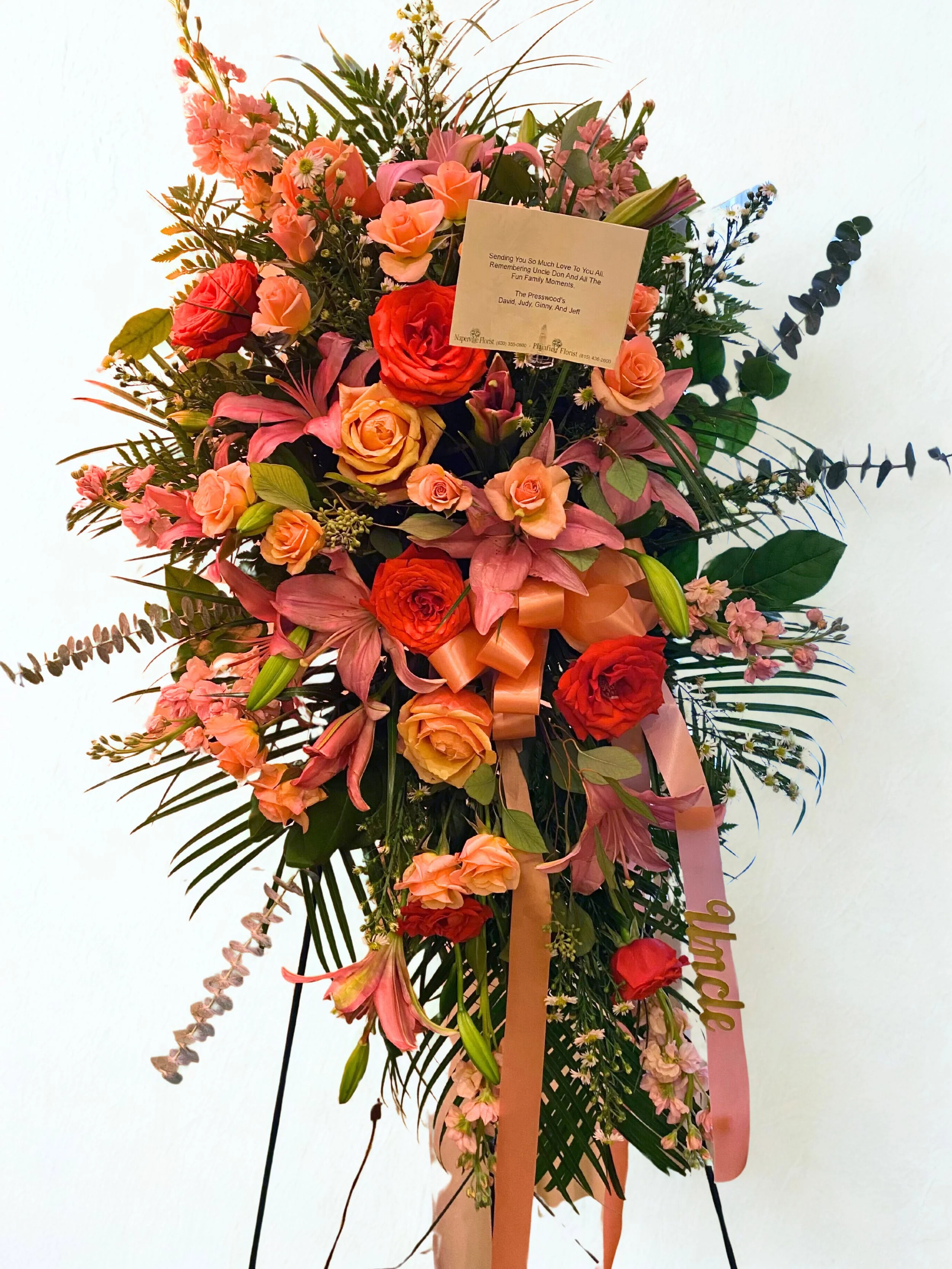 Memorial Spray with Stand